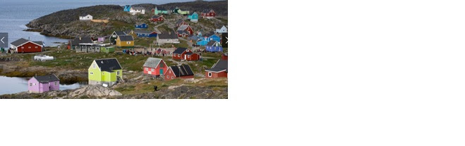 バイキングの居住地で知られるグリーンランドのカラフルな漁村
